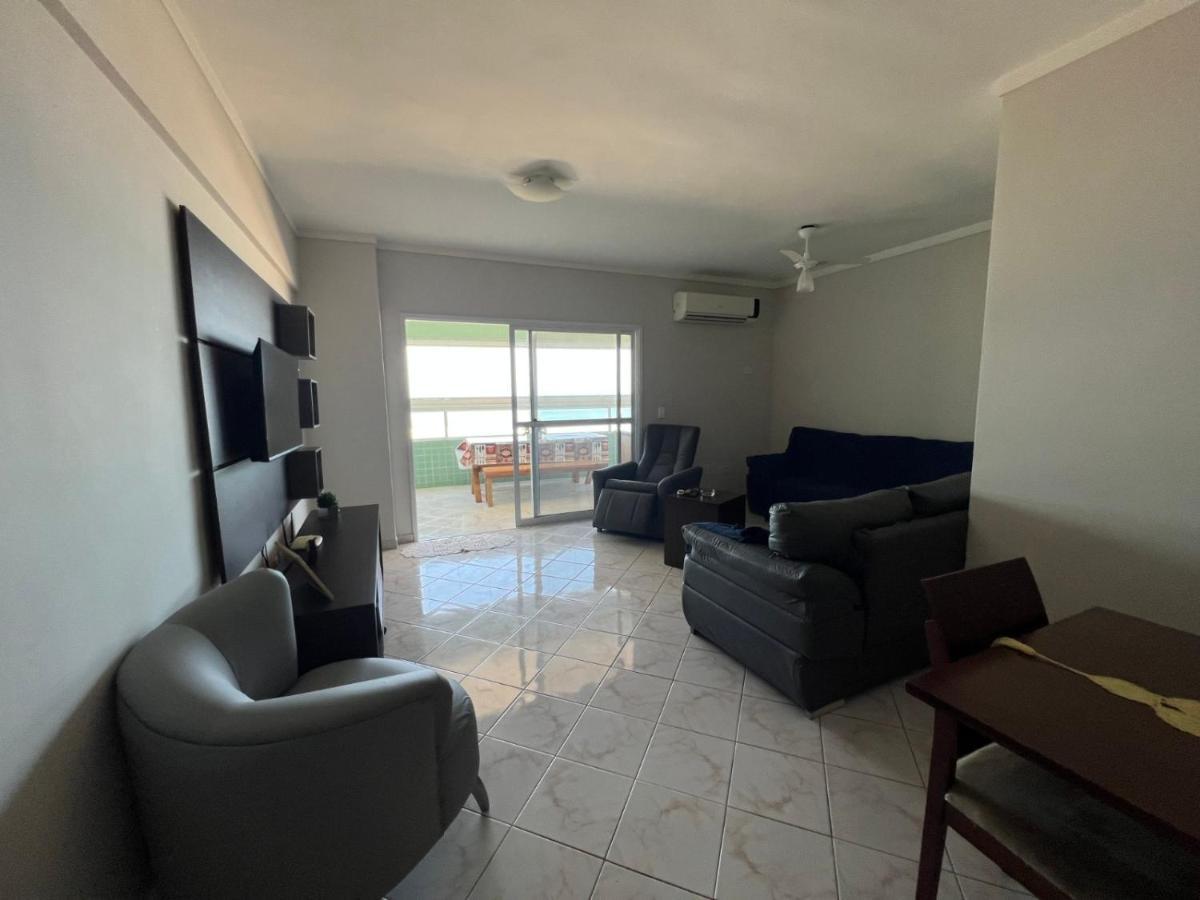 Apartamento Guilhermina De Frente Para O Mar Praia Grande  Eksteriør bilde