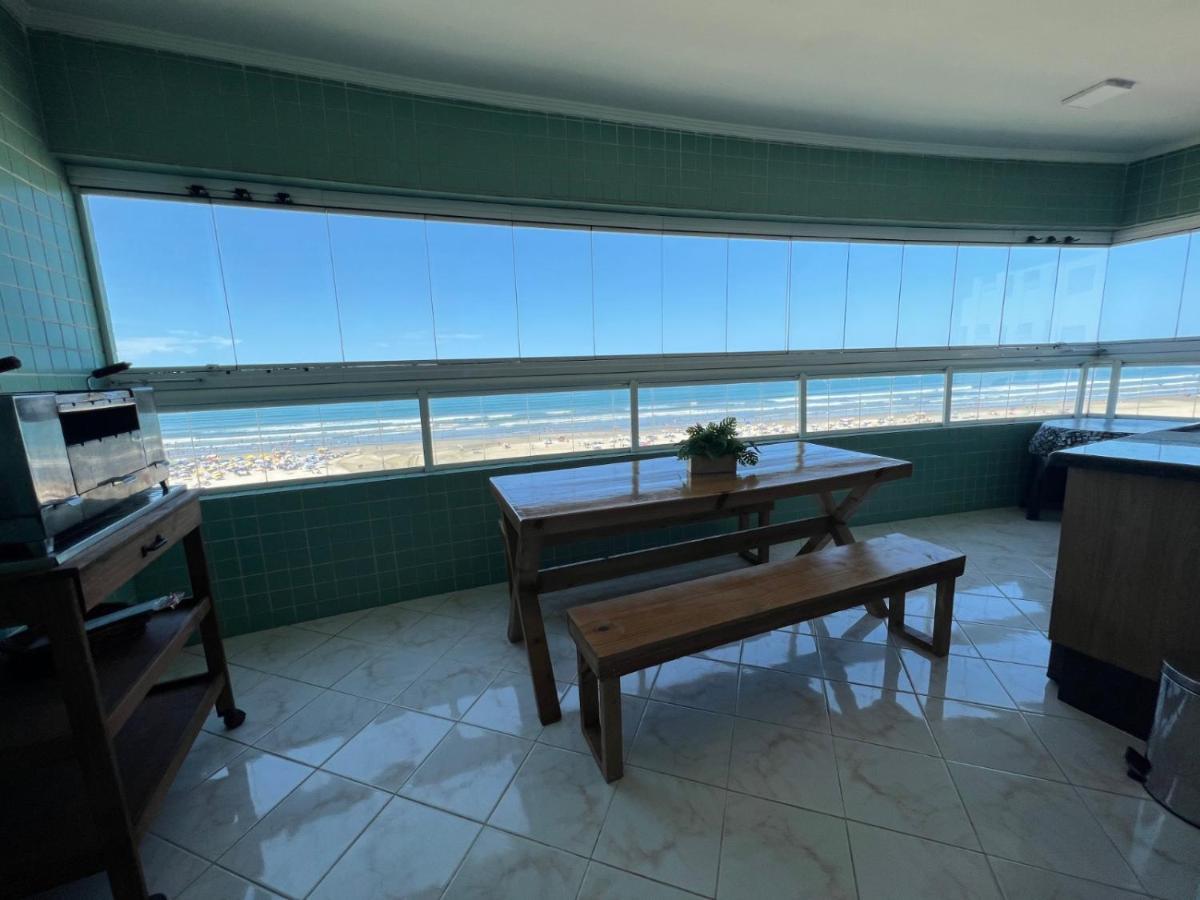 Apartamento Guilhermina De Frente Para O Mar Praia Grande  Eksteriør bilde