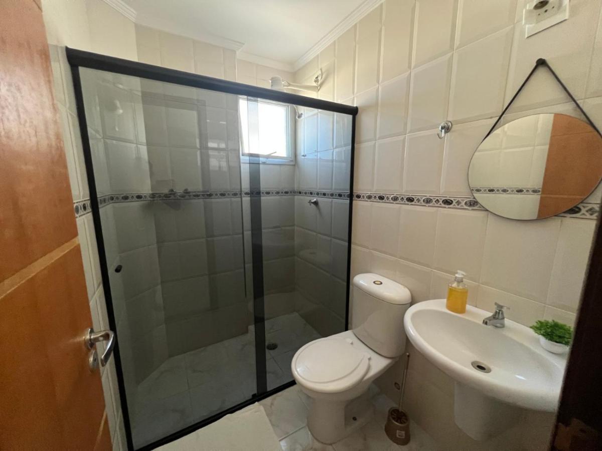 Apartamento Guilhermina De Frente Para O Mar Praia Grande  Eksteriør bilde