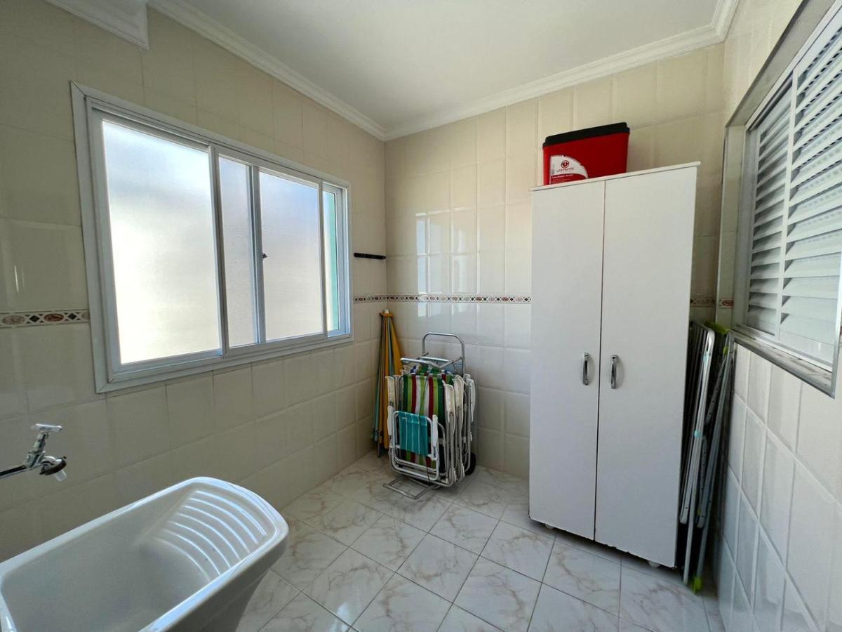 Apartamento Guilhermina De Frente Para O Mar Praia Grande  Eksteriør bilde